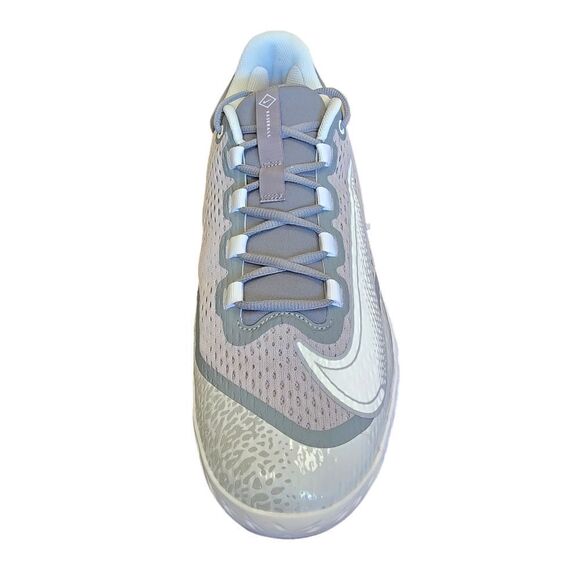 Nike Alpha Huarache Elite 4 Low 'Wolf Grey White' DJ6521-012 Baseball size 14 - Picture 4 of 11